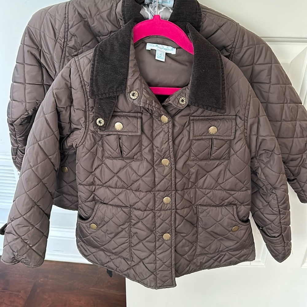 Marie Chantal Girls Quilted Coat size 6